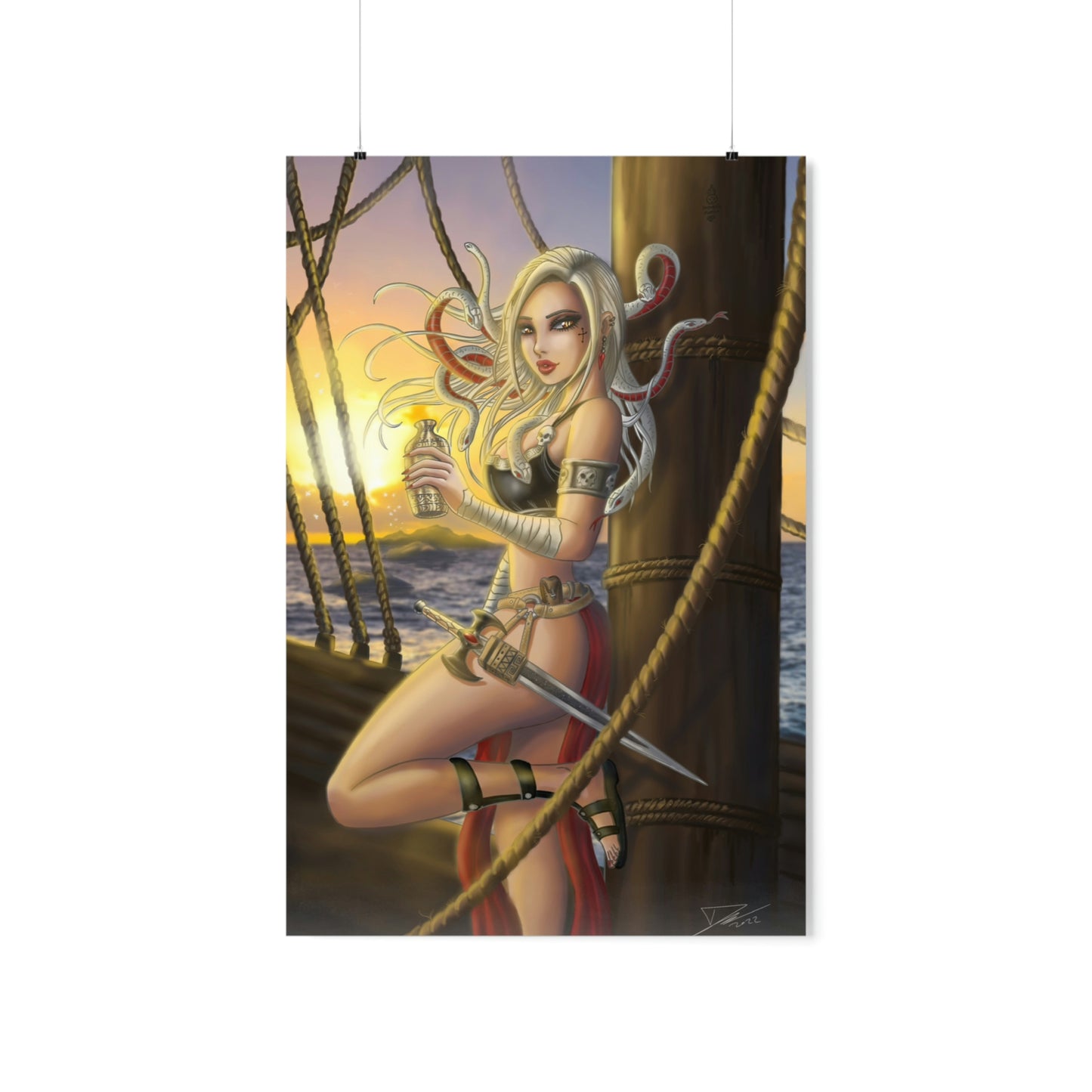 Medusa ship - Museum Quality Print