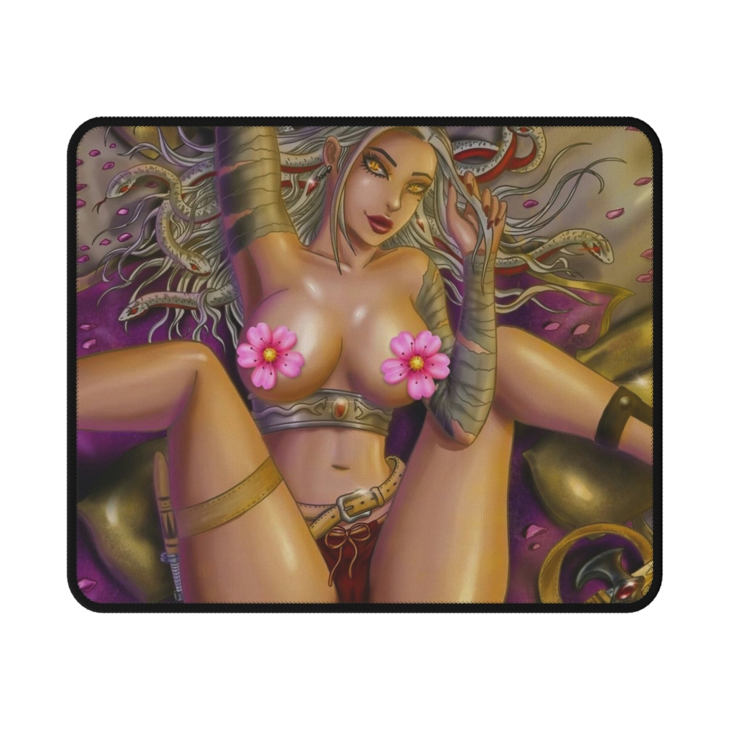 Medusa / Golden Apples / Nude - Non-Slip Mouse Pads