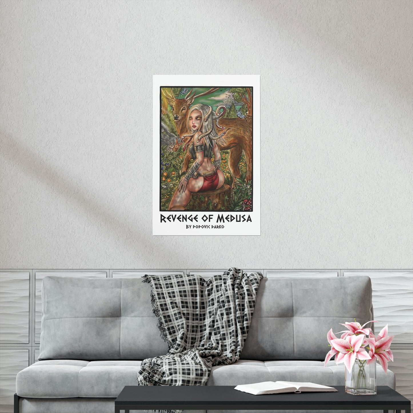 Medusa forest - Museum Quality Poster