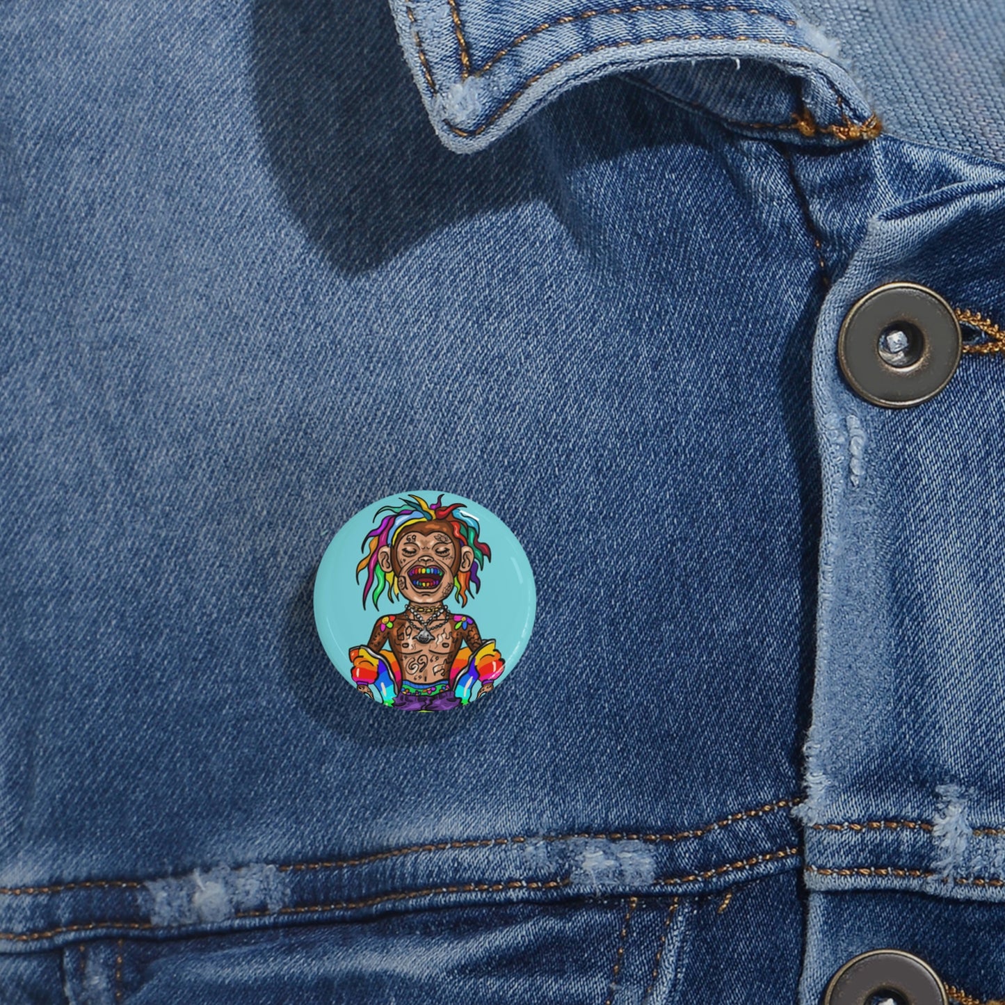 Tattoonimals / 6ix 9ine Monkey - Round Pins