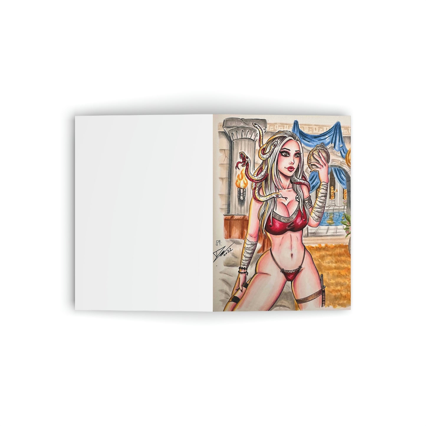Medusa bikini - Greeting Card