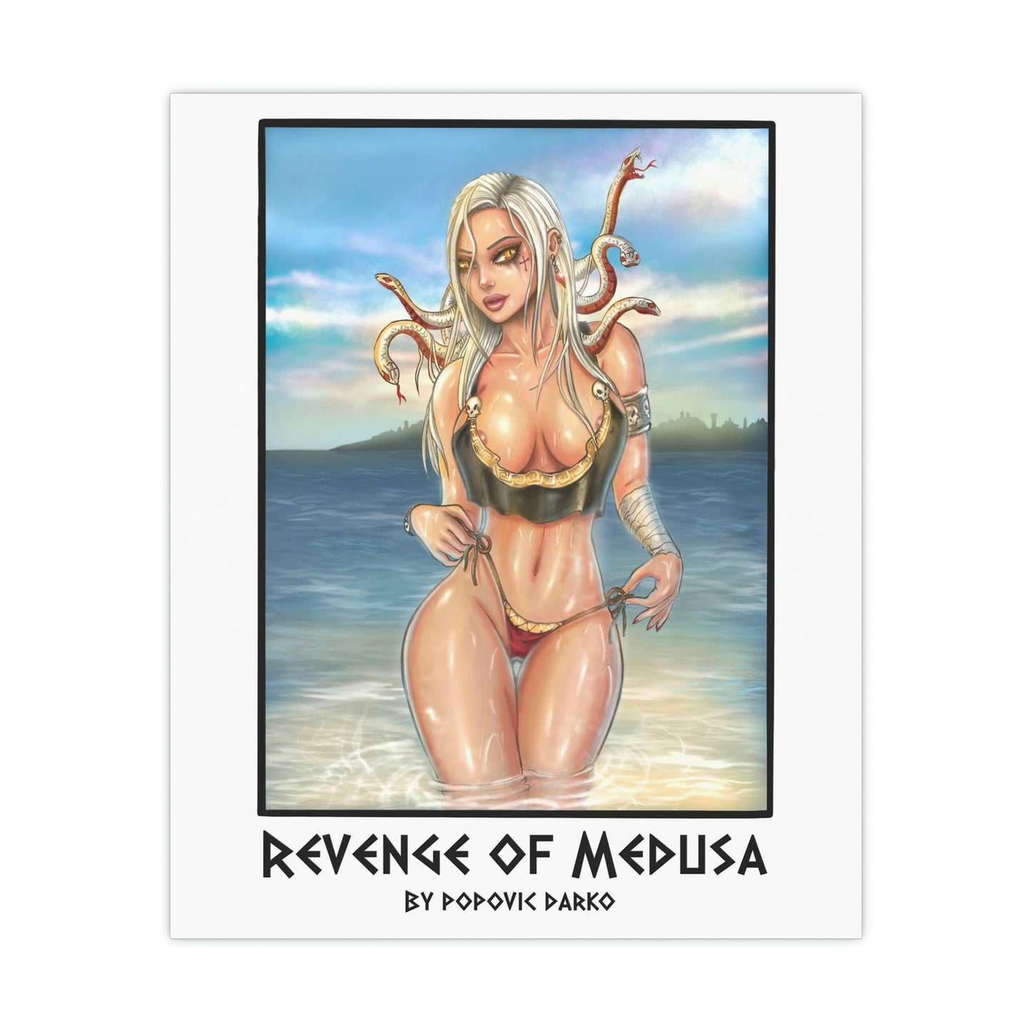 Medusa greek sea - Print