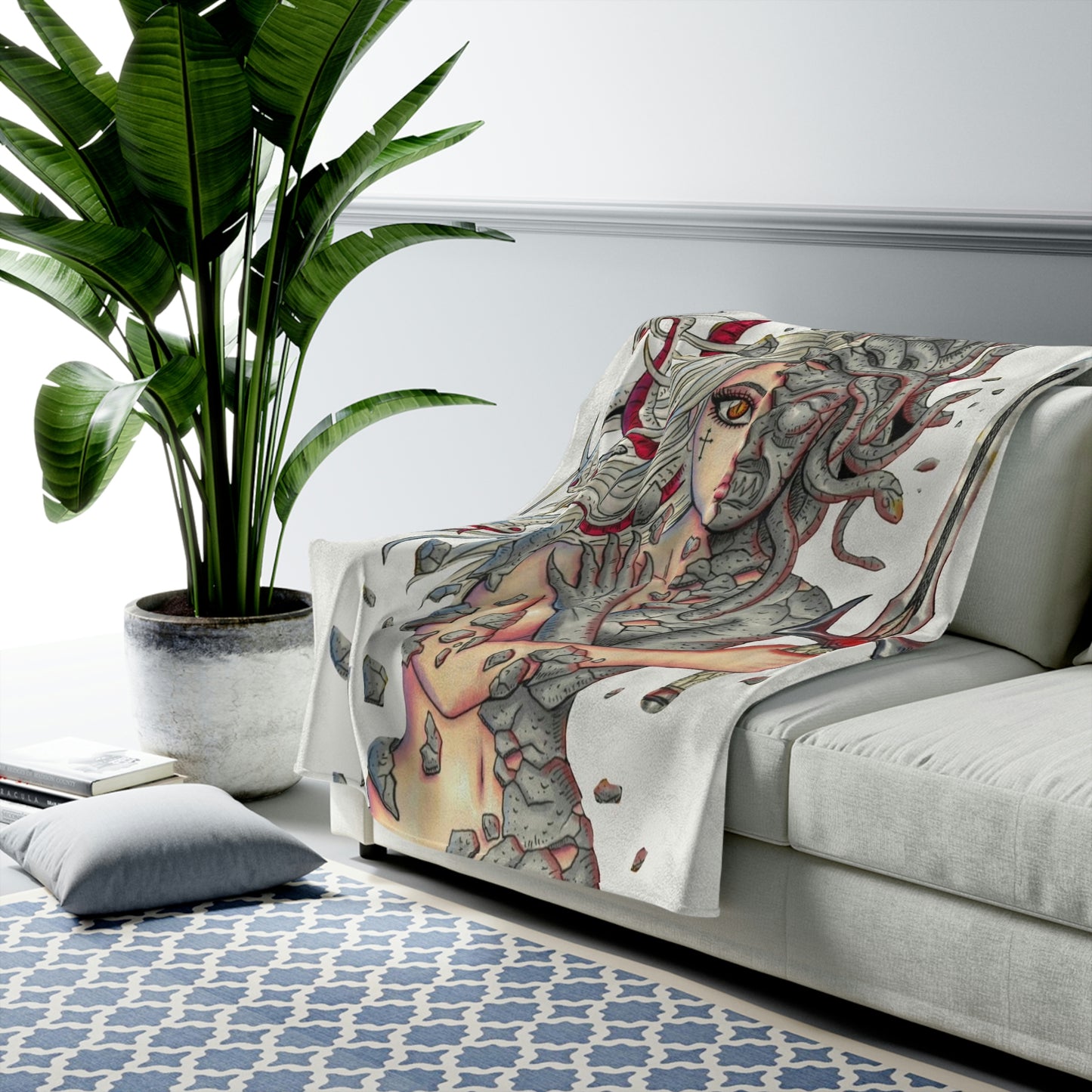 Medusa cover - Plush Blanket