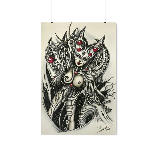 Biomechanic Girl - Museum Quality Poster