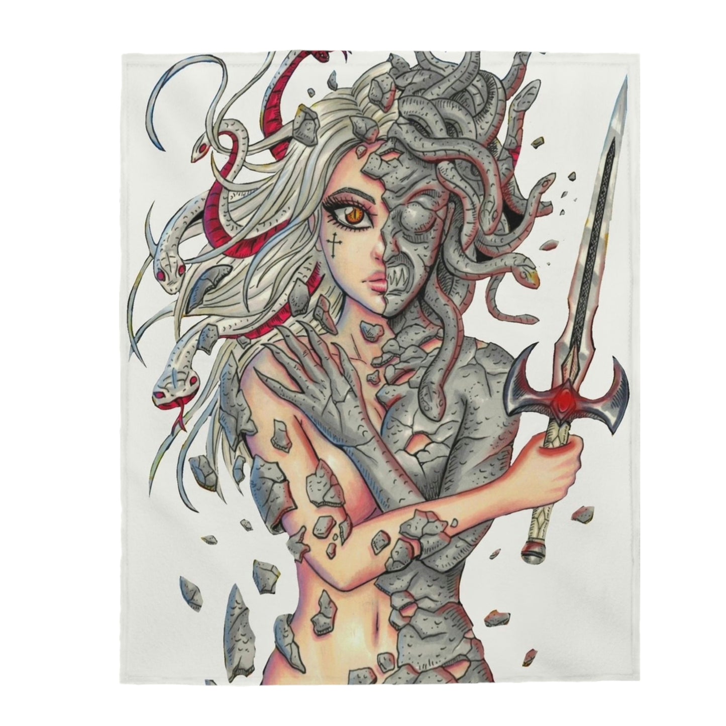 Medusa cover - Plush Blanket