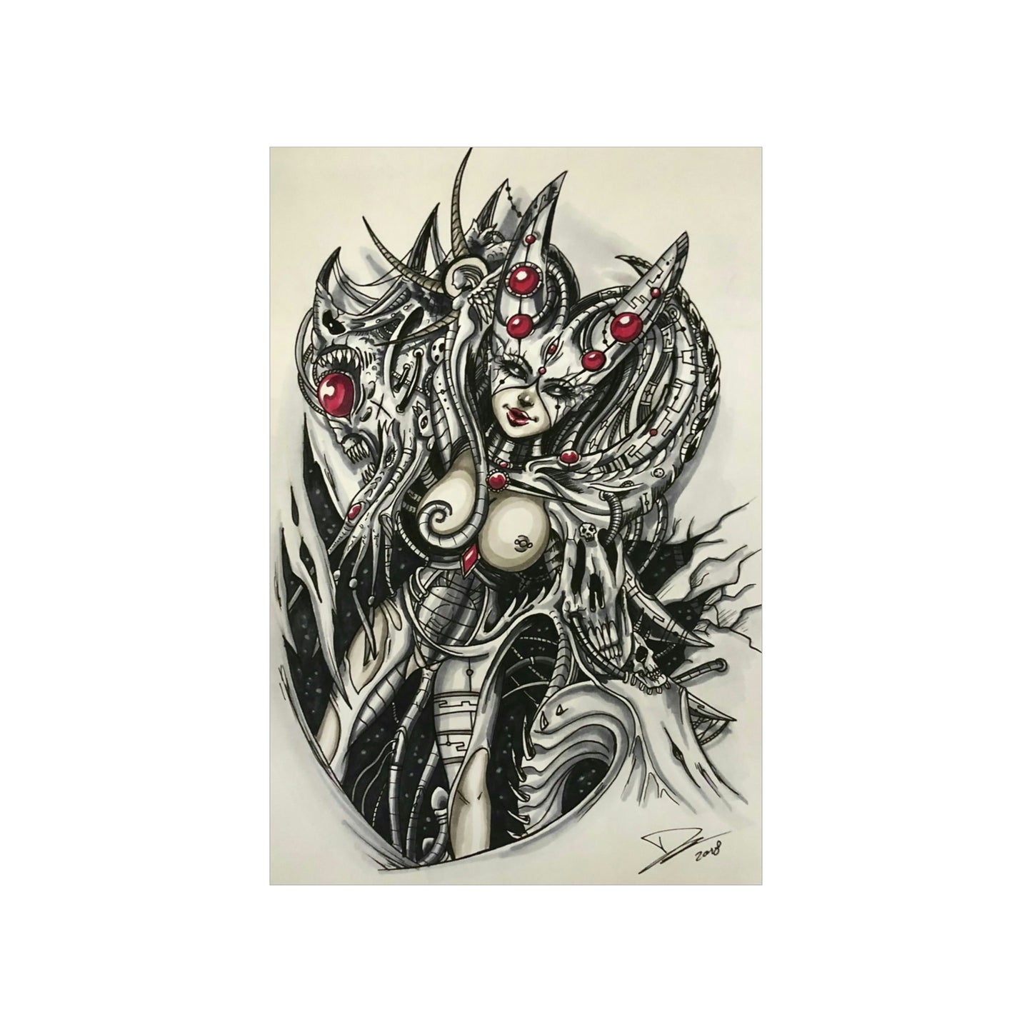 Biomechanic Girl - Museum Quality Poster