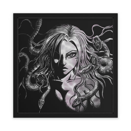 Medusa Dark - Framed Art Print