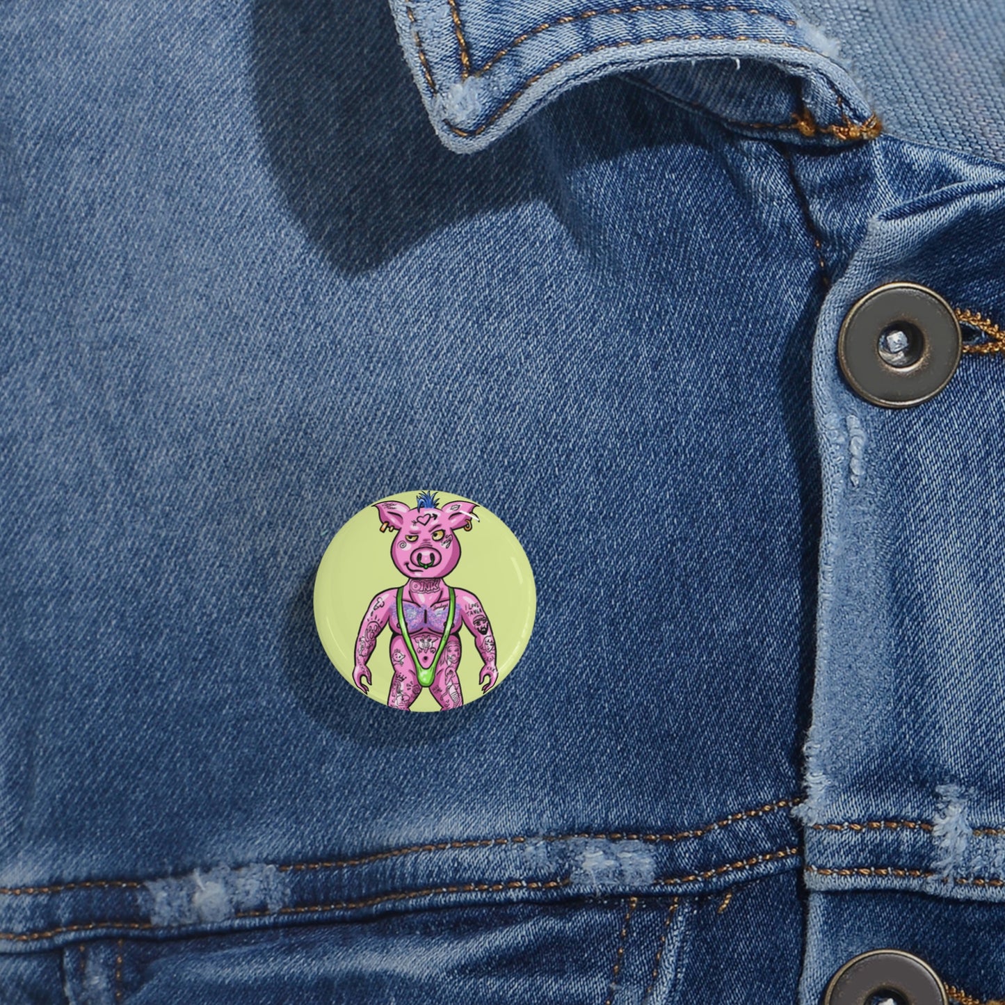 Tattoonimals / Pig - Round Pins