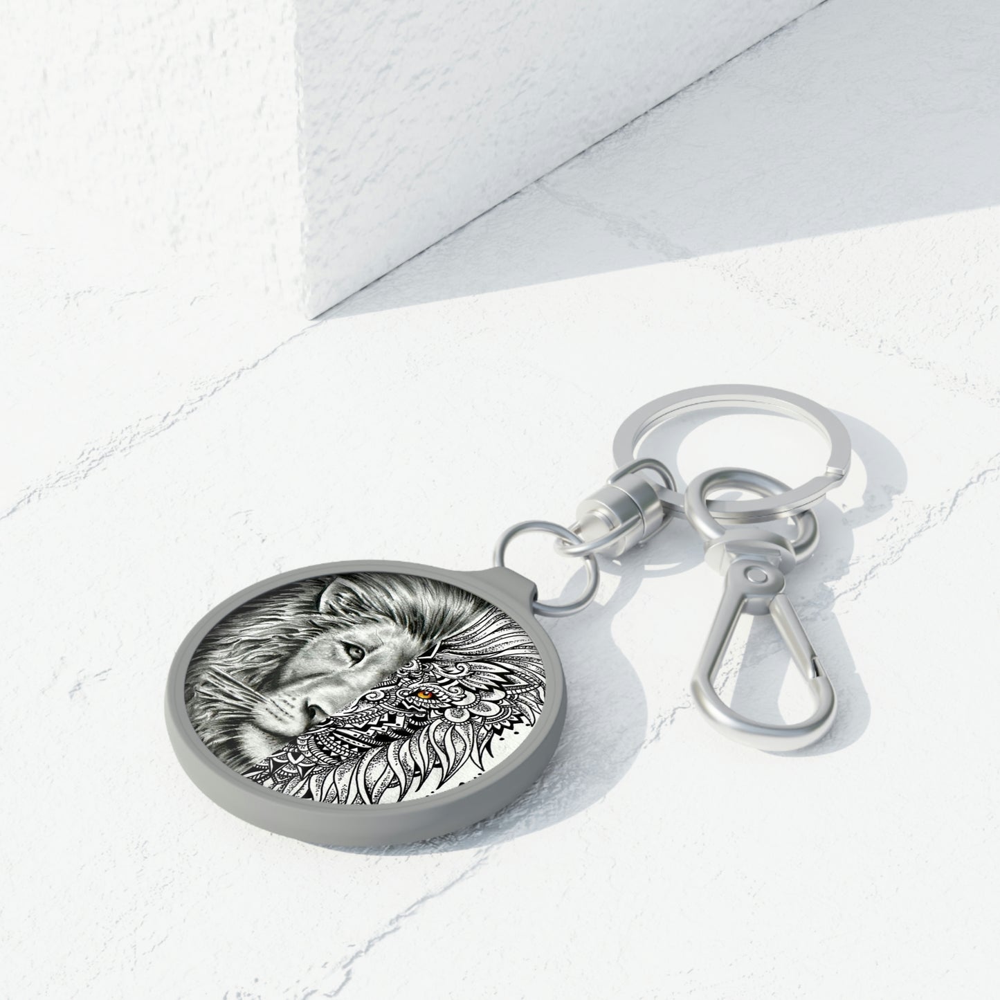 Lion Mandala - Keyring