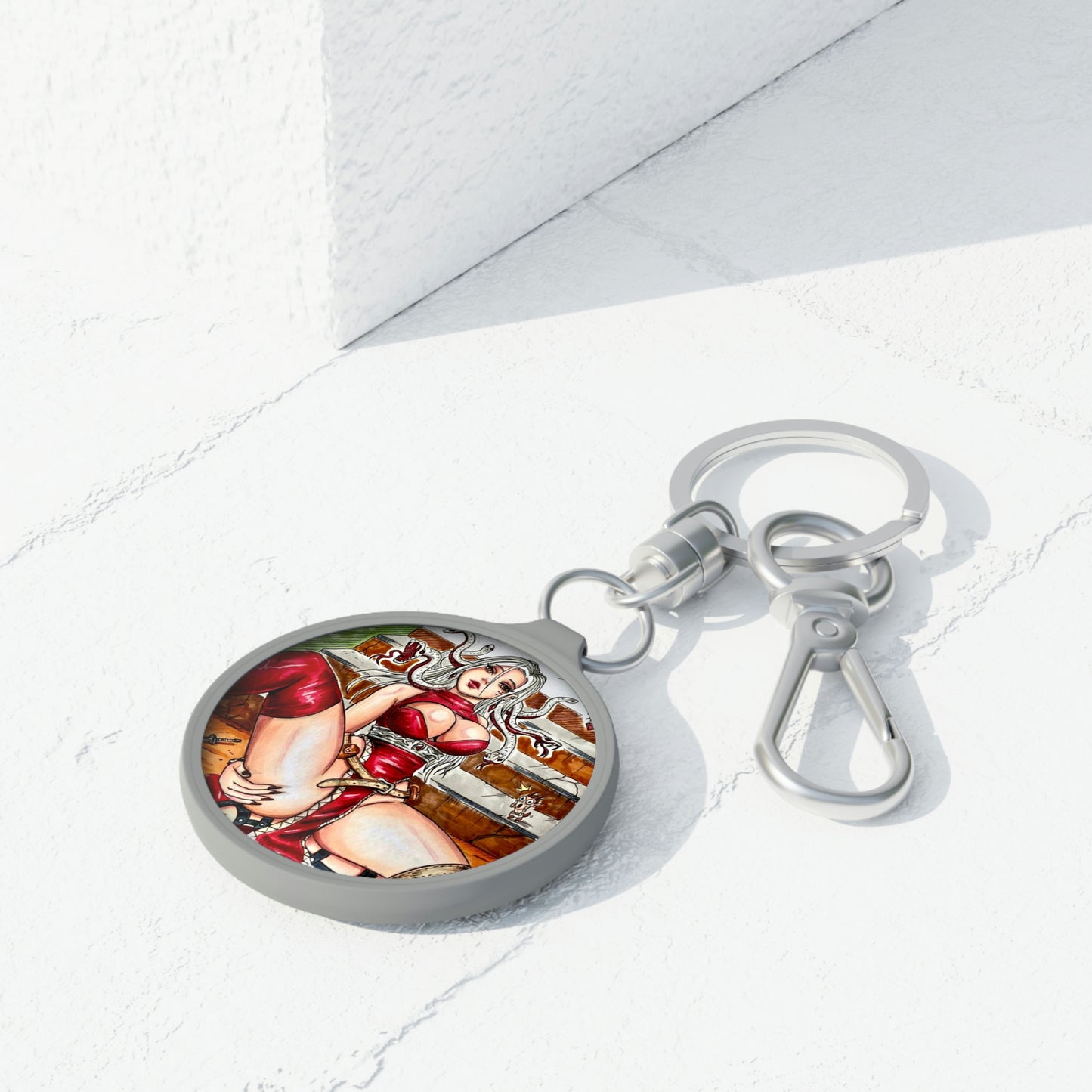 Medusa Red Dress - Keyring