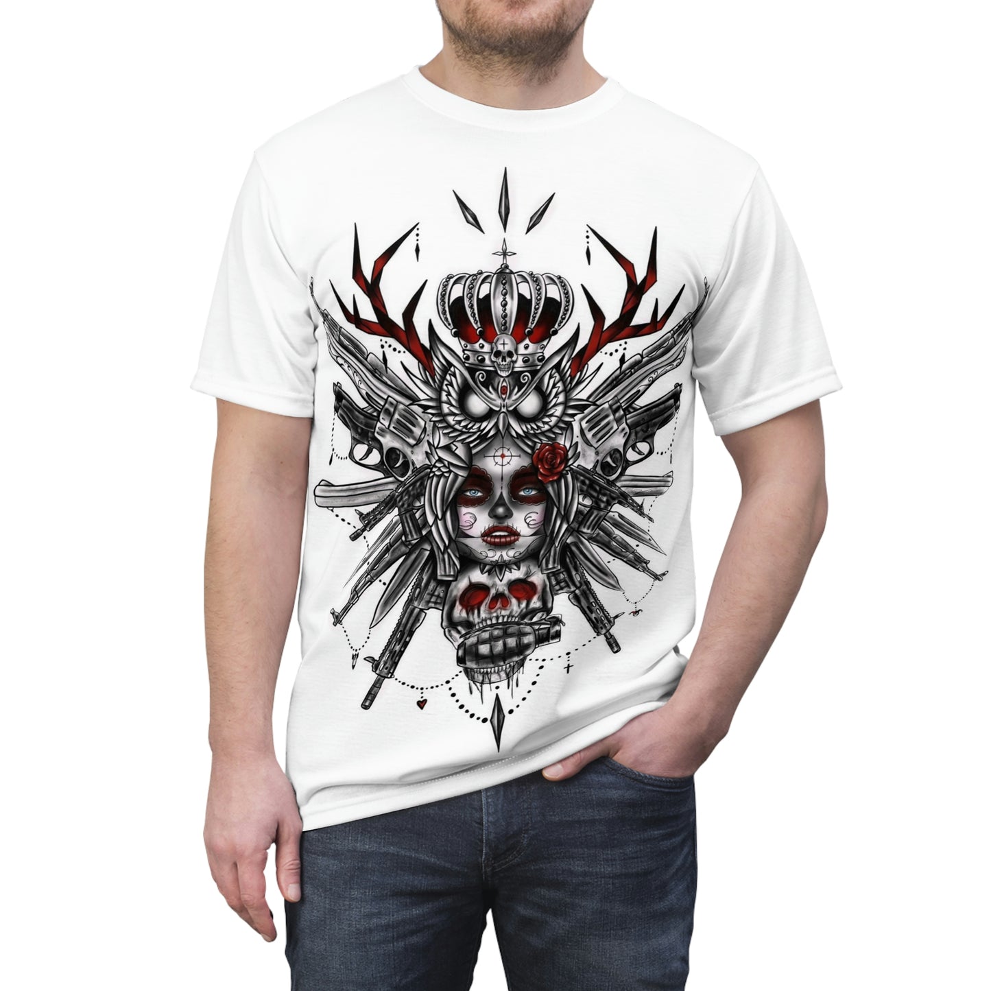 Dia de los Muertos - Unisex Cut & Sew T-Shirt