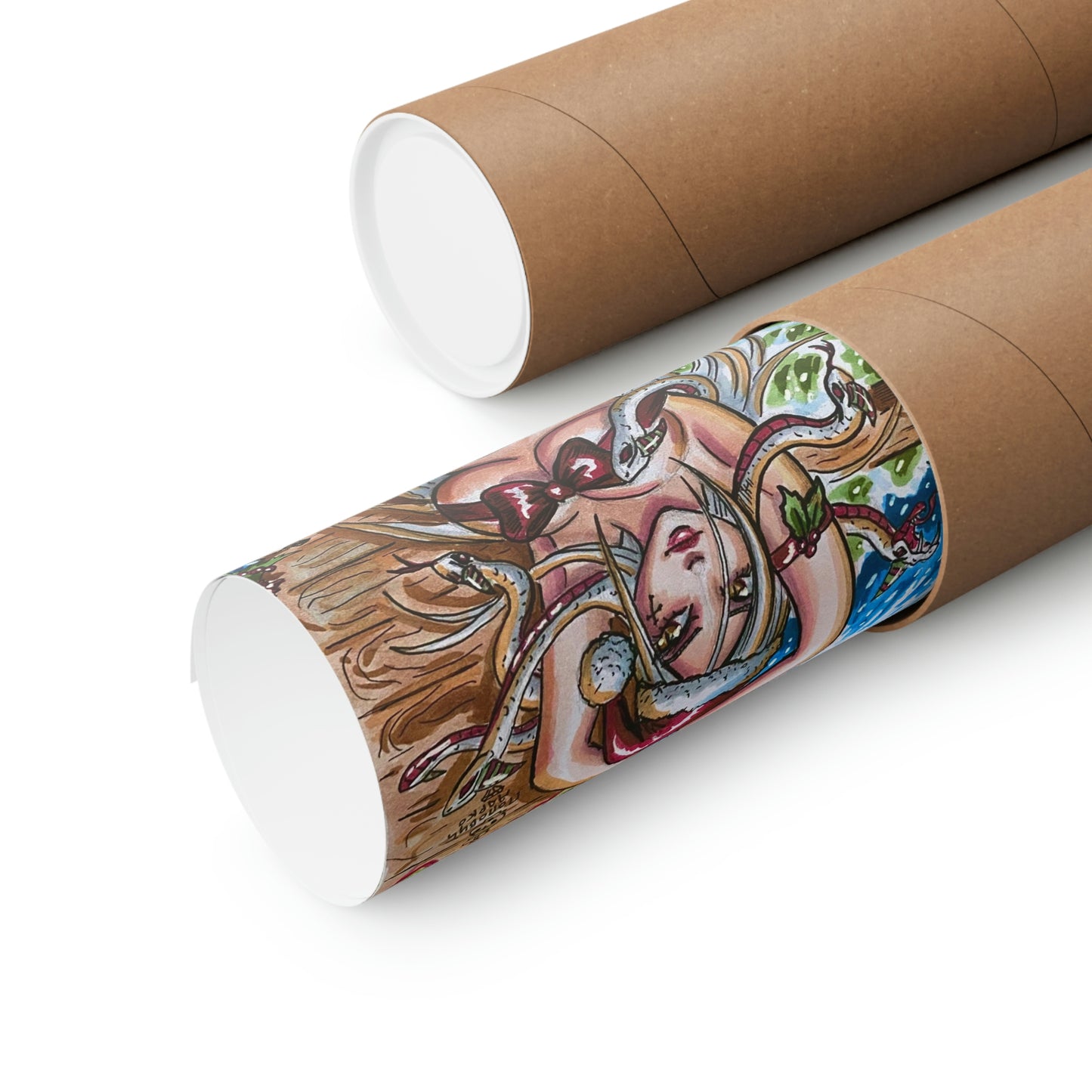 Medusa Merry Christmas - Museum Quality Poster