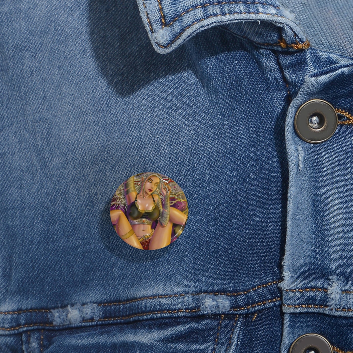 Medusa / Golden Apples - Round Pins