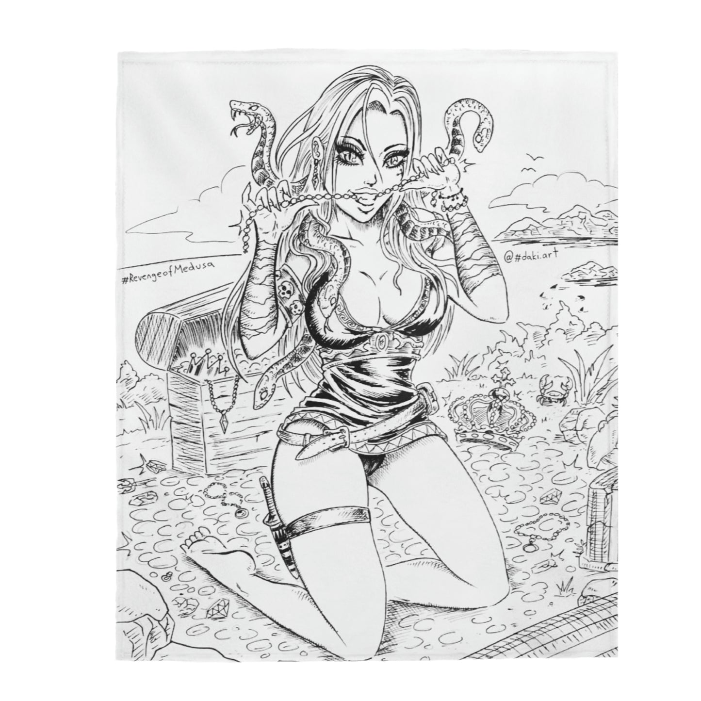 Medusa Treasure - Plush Blanket