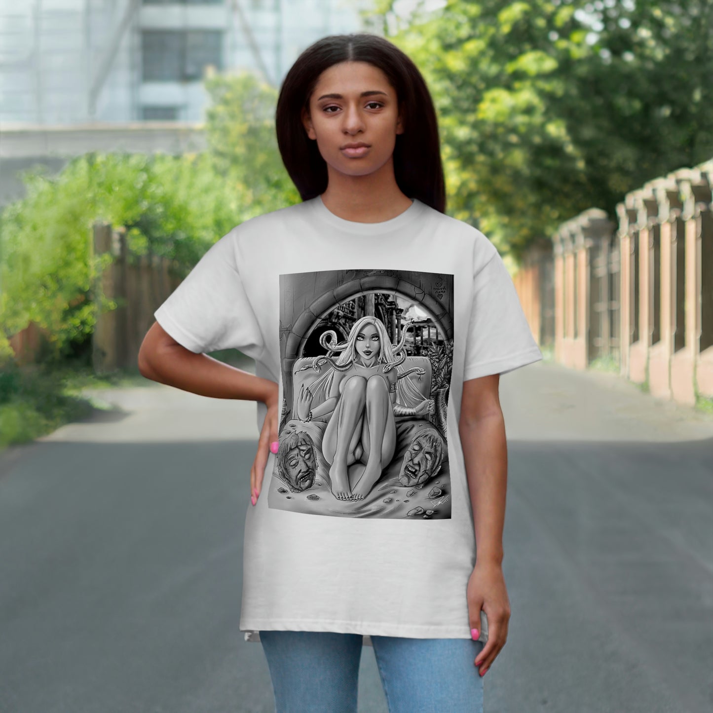 Medusa night - Jersey Unisex T-shirt