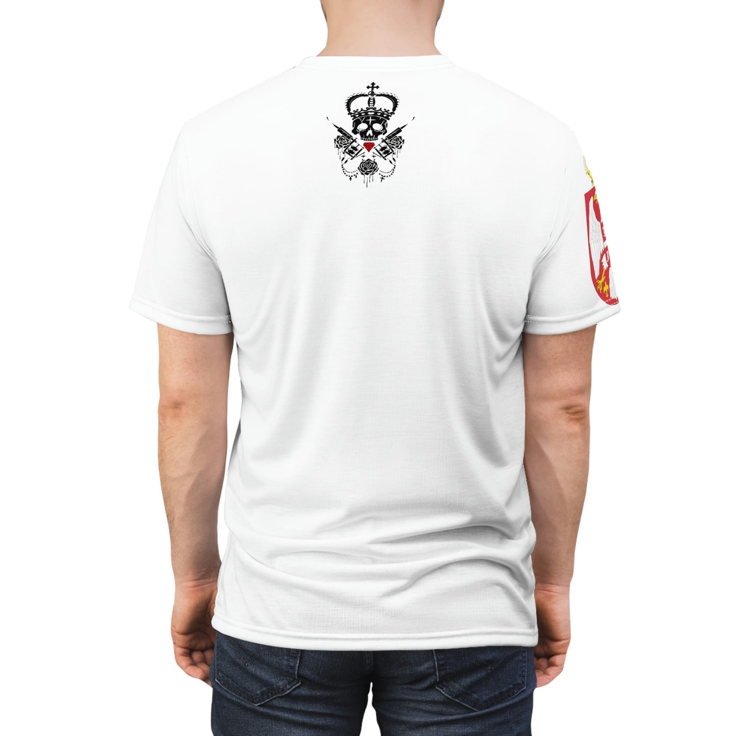 Serbian Angel - Unisex Cut & Sew T-Shirt