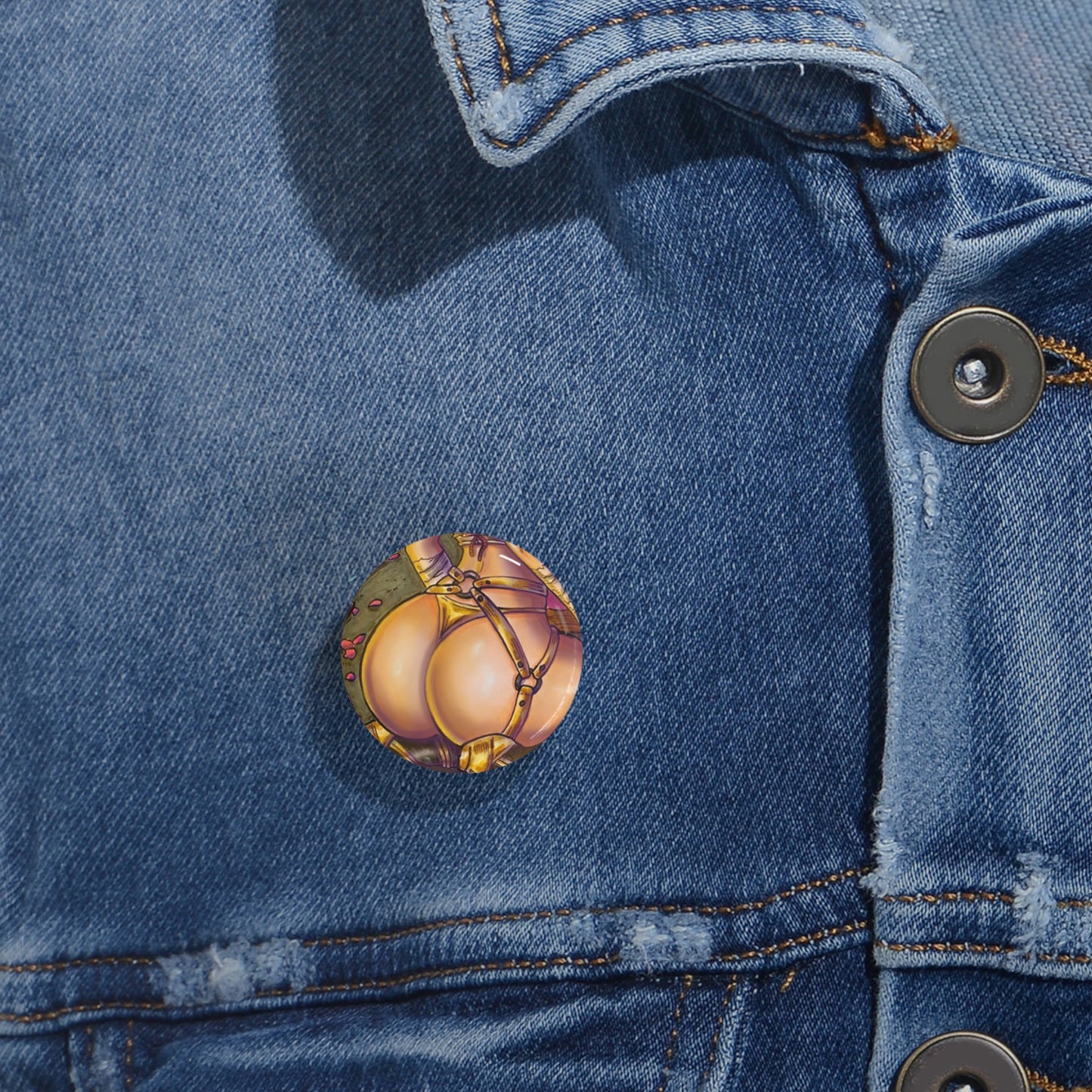 Medusa Black & Gold Booty - Round Pins