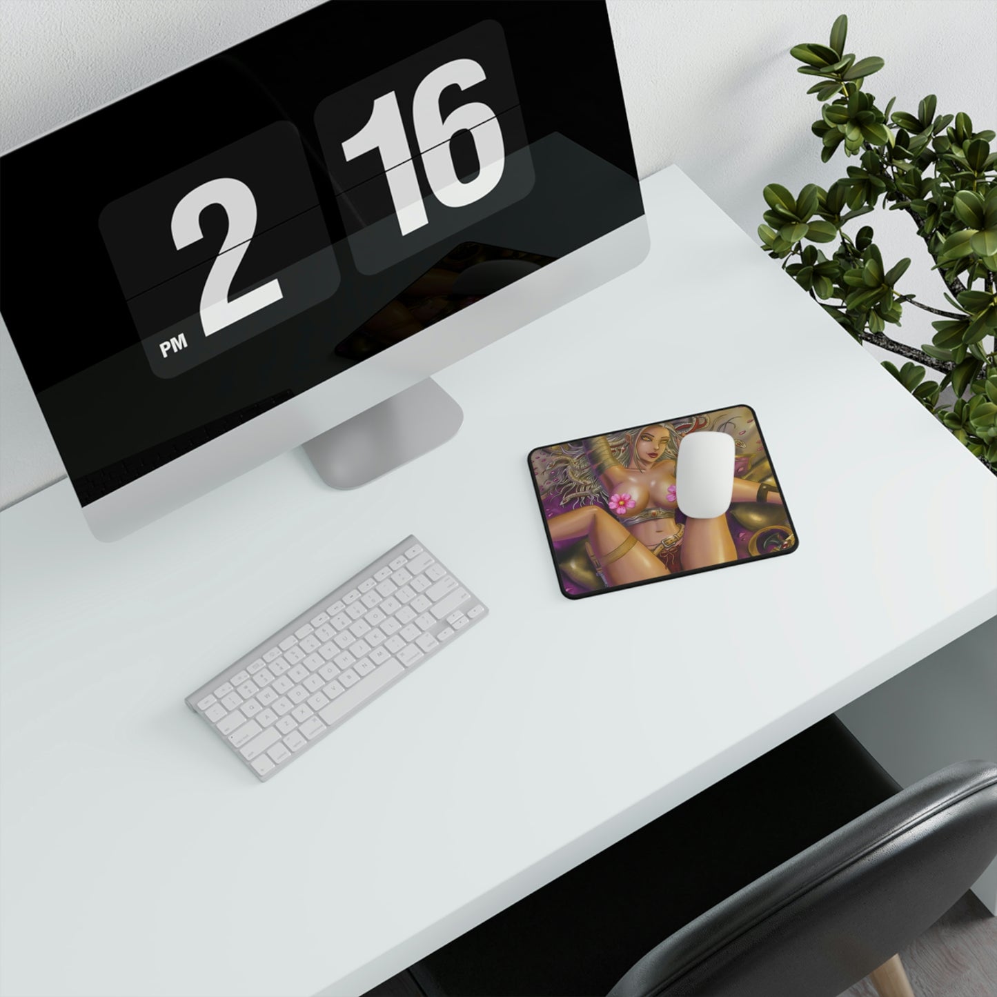 Medusa / Golden Apples / Nude - Non-Slip Mouse Pads