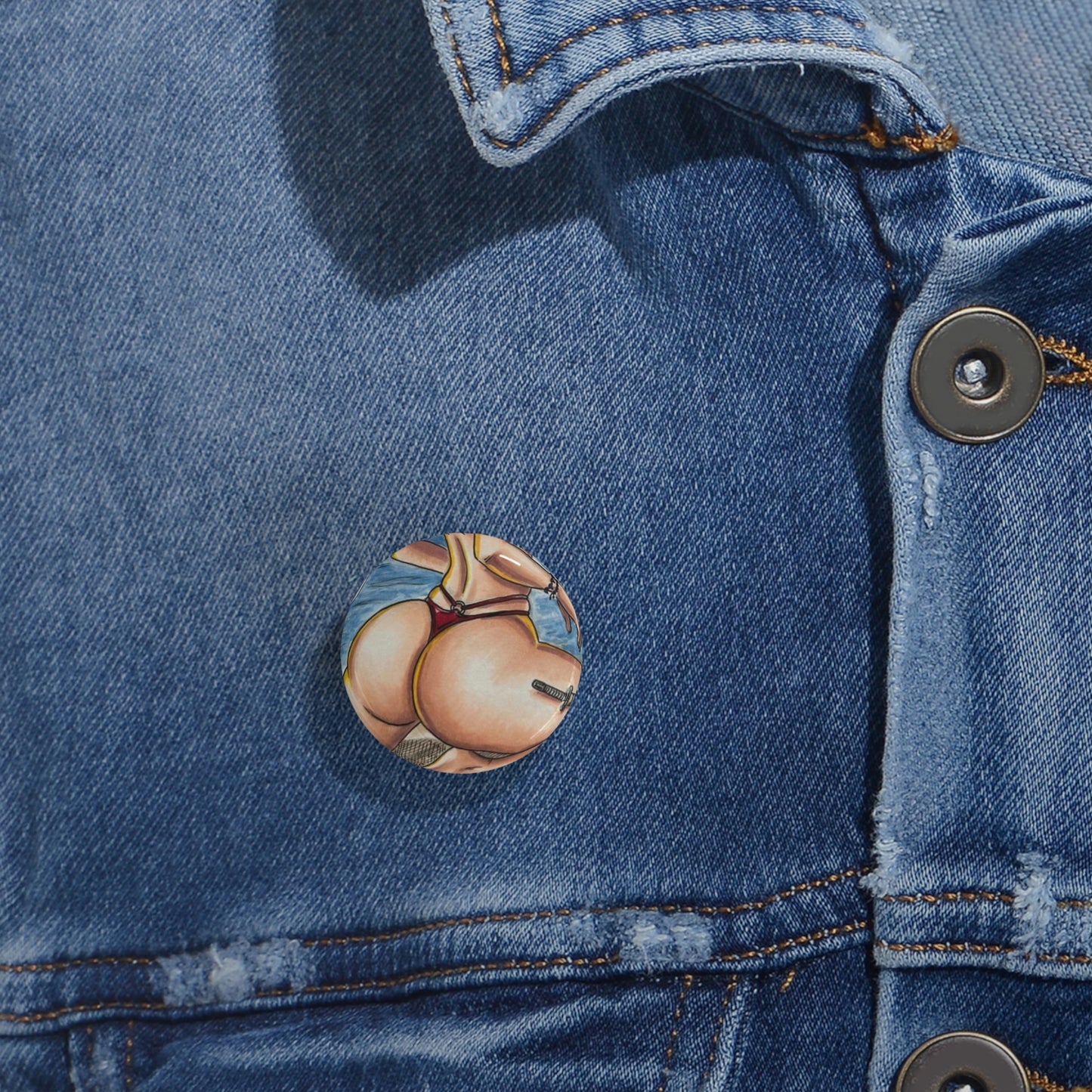 Medusa Beach Booty - Round Pins