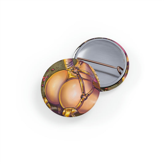 Medusa Black & Gold Booty - Round Pins