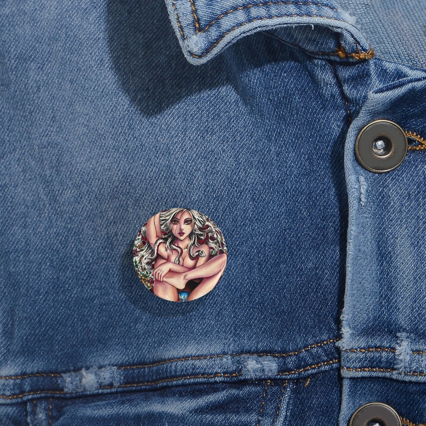 Medusa Flowers - Round Pins