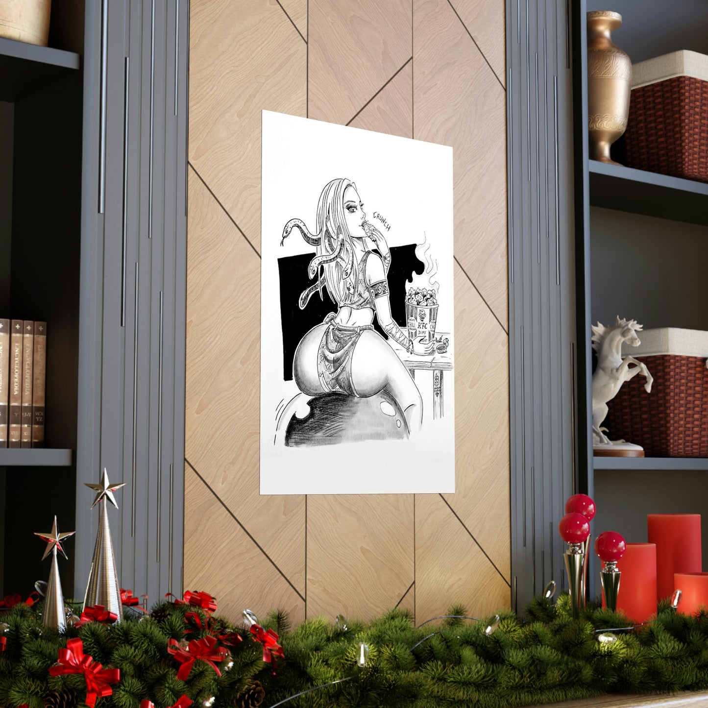 Medusa Crispy Chicken - Museum Quality Poster